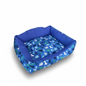 caminha pet aconchego azul estampada tamanho p